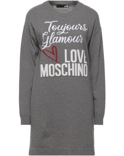 Love Moschino Mini-Kleid - Grau