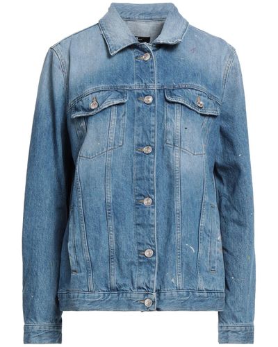 7 For All Mankind Denim Outerwear - Blue