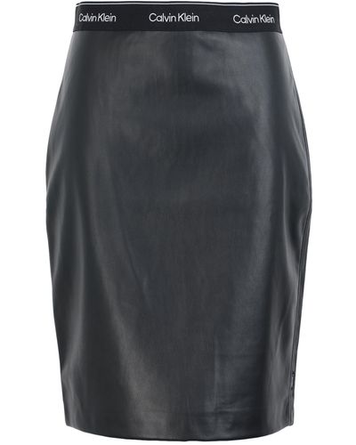 Calvin Klein Midi Skirt - Black