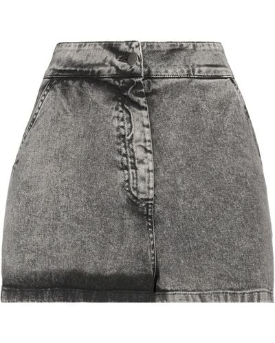 Soallure Denim Shorts - Gray