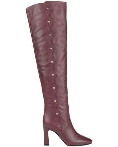 Chloé Knee Boots - Brown