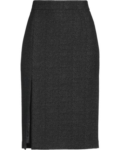 True Royal Midi Skirt - Black