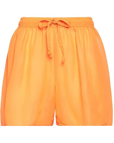 White Shorts & Bermuda Shorts - Orange