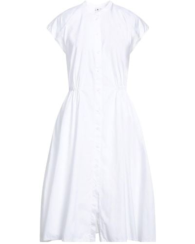 European Culture Midi Dress - White
