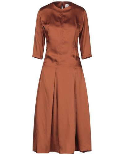 L'Autre Chose Midi Dress - Brown