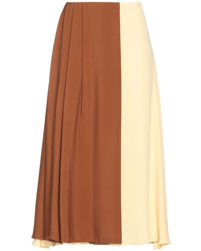 Erika Cavallini Semi Couture Midi Skirt - Brown