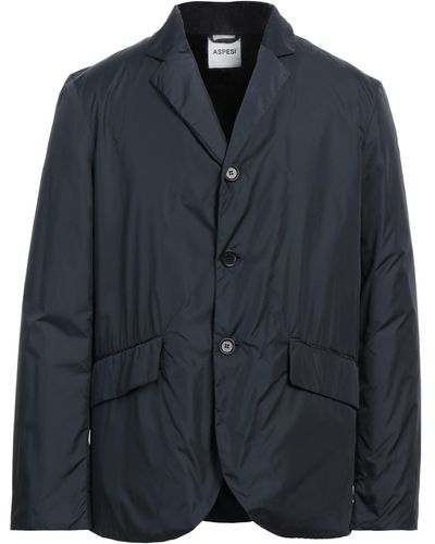 Aspesi Overcoat & Trench Coat - Blue