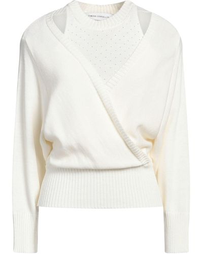 SIMONA CORSELLINI Pullover - Weiß