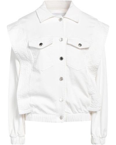 Silvian Heach Denim Outerwear - White