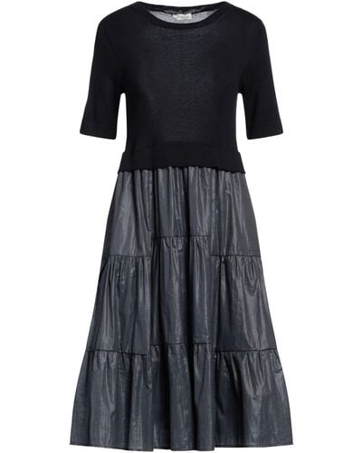 Cappellini By Peserico Midi Dress Cotton - Black