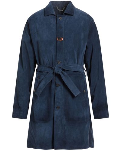 Golden Goose Overcoat & Trench Coat - Blue