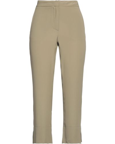 Semicouture Cropped Pants - Natural