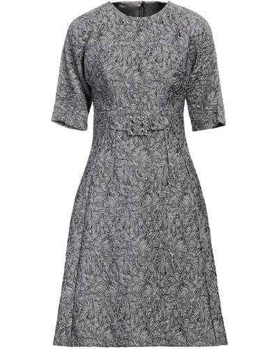 Dolce & Gabbana Lead Midi Dress Polyester, Wool, Acrylic, Acetate, Synthetic Fibers - Gray