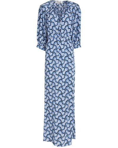 Diane von Furstenberg Vestido largo - Azul