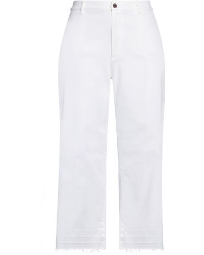 European Culture Denim Trousers - White