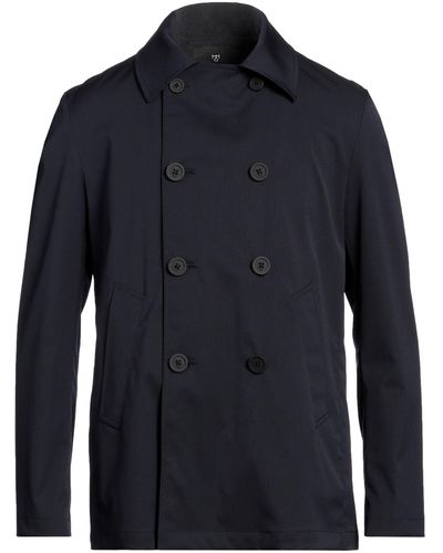Sartoria Latorre Overcoat & Trench Coat - Blue