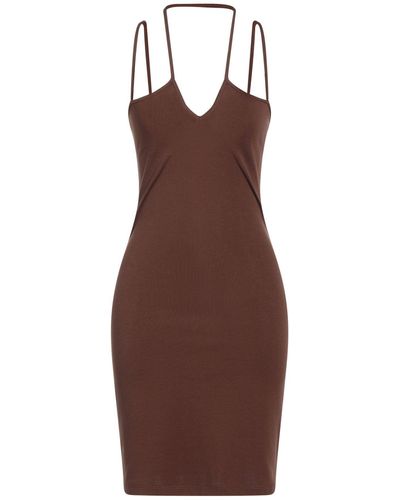 NA-KD Mini Dress - Brown
