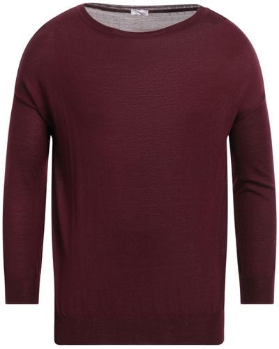 Rossopuro Burgundy Sweater Wool - Purple