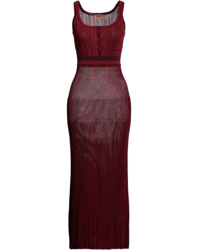Missoni Brick Maxi Dress Viscose, Wool - Purple