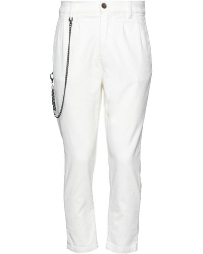 Imperial Cropped Pants - White