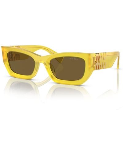 Miu Miu Sonnenbrille - Gelb