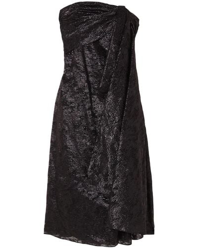 Halpern Midi Dress - Black