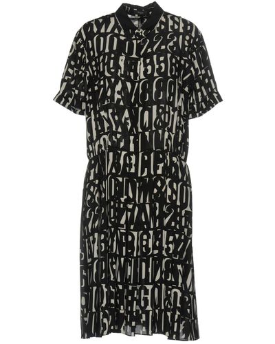 Paul Smith Black Label All Over Numbers Print Dress - Black