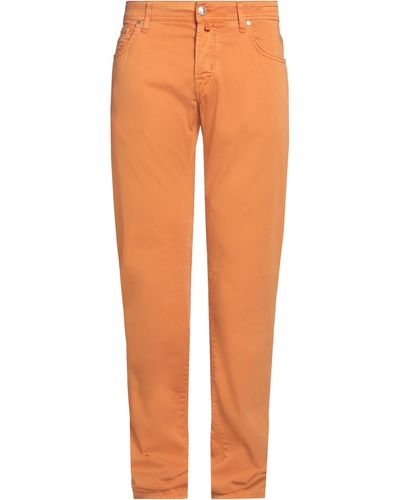 Jacob Coh?n Trousers Cotton, Elastane - Orange