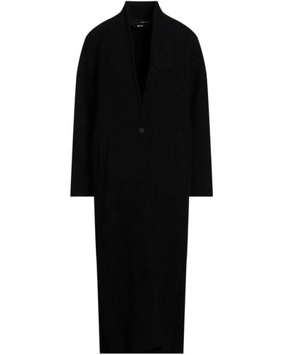 Isabel Benenato Overcoat & Trench Coat - Black