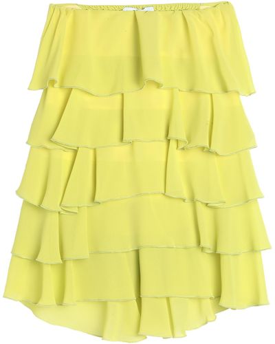 Soallure Midi Skirt - Yellow
