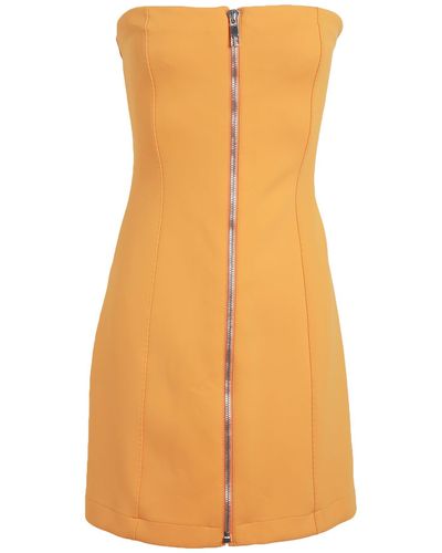 Dirk Bikkembergs Mini Dress Nylon, Elastane - Orange