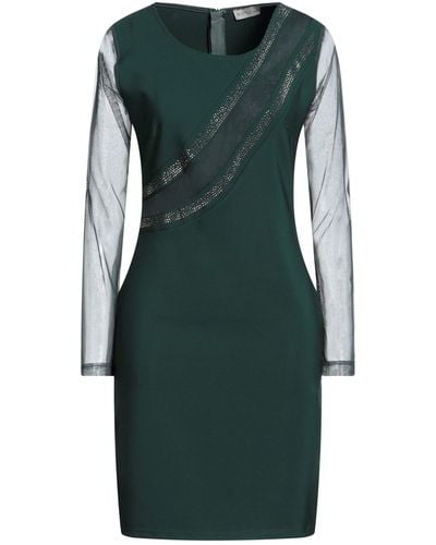 Boutique De La Femme Mini Dress - Green