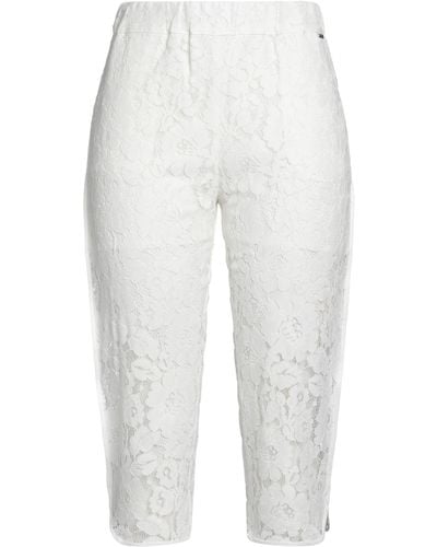 Liu Jo Cropped Pants - White