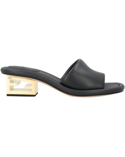 Fendi Sandales - Noir