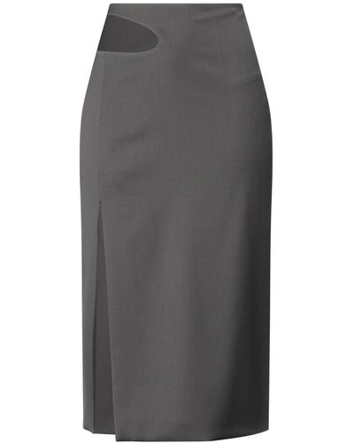 Low Classic Midi Skirt - Gray