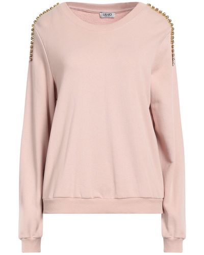 Liu Jo Blush Sweatshirt Cotton, Elastane - Pink