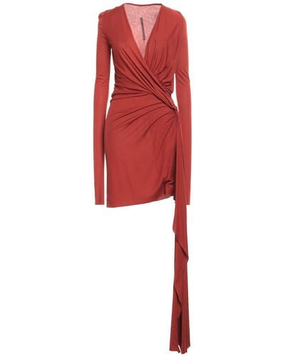 Rick Owens Lilies Mini Dress - Red