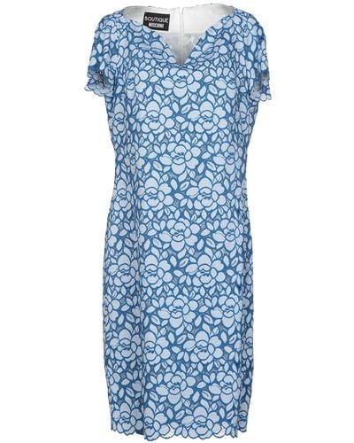 Boutique Moschino Midi Dress Cotton, Polyamide - Blue
