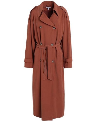 TOPSHOP Overcoat & Trench Coat - Red