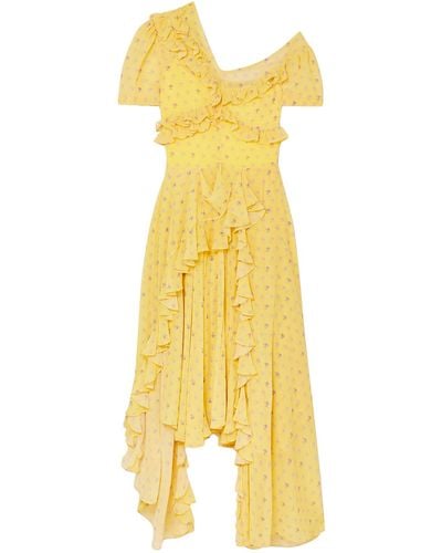 Preen By Thornton Bregazzi Midi Dress - Yellow