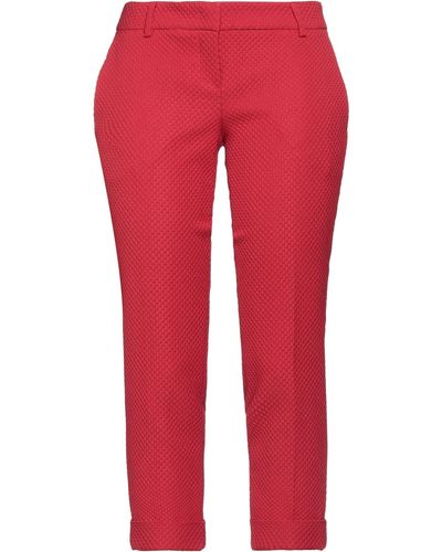 Hanita Cropped Trousers - Red
