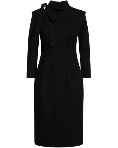 Camilla Midi Dress Viscose, Nylon, Elastane, Polyester - Black