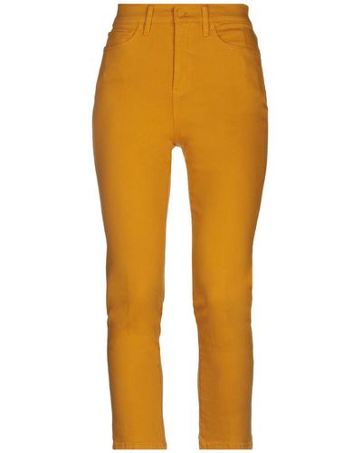 Tory Burch Denim Trousers - Yellow