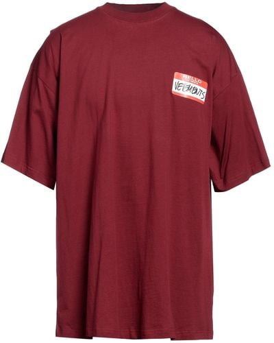 Vetements T-shirt - Rouge