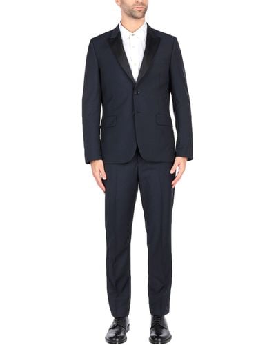 Paul Smith Midnight Suit Wool, Mohair Wool - Blue