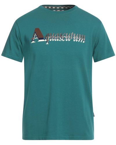 Aquascutum T-Shirt Cotton, Elastane - Green