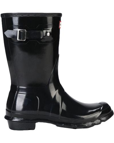 HUNTER Women's Original Short Gloss Rain Boots - Black
