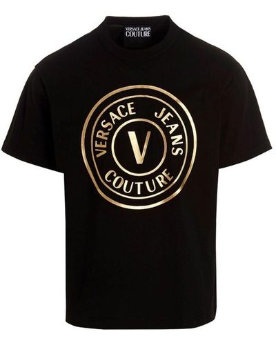 Versace Magliette e polo nere - Nero