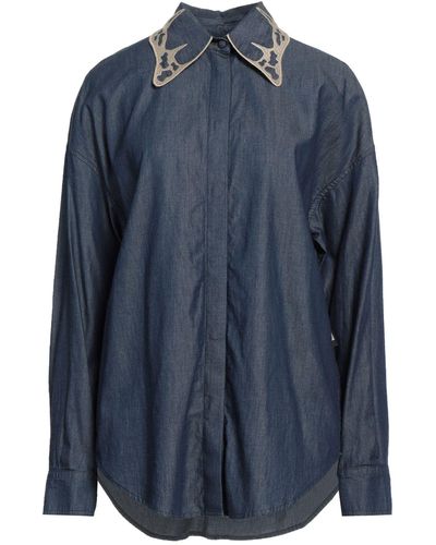 Love Moschino Camisa vaquera - Azul