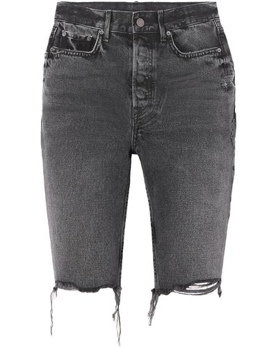 GRLFRND Denim Shorts - Gray